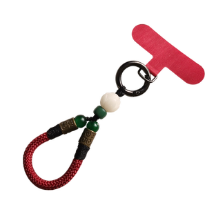 手机挂绳短款指环扣国潮复古如花中国风编织绳手提大拇指吊绳男女情侣礼物手绳结实耐用户外出行防摔手指挂绳