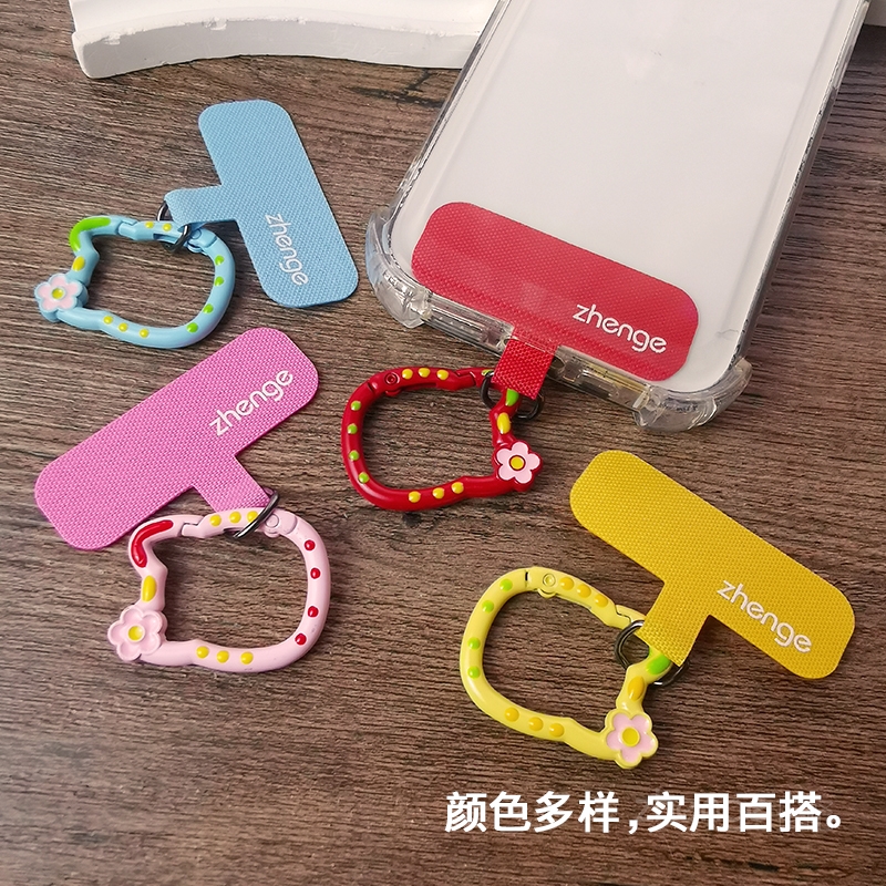 可爱小花猫卡扣垫片ins手机挂绳