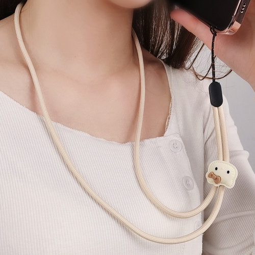 手机挂绳男女卡通小兔挂脖绳链条