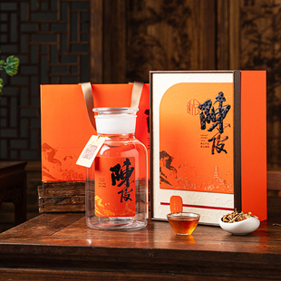 新会陈皮包装盒空礼盒100g玻璃密封罐150g陈皮储存罐礼盒空盒定制