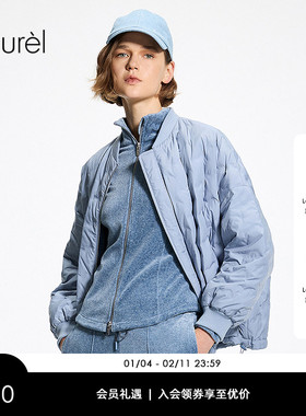 【绗缝几何纹理】Laurel劳芮26春新款灯笼袖羽绒服LWL371L00600
