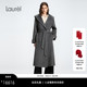 Laurel劳芮秋新款 山羊绒 优雅连帽系带大衣LWD346D07100