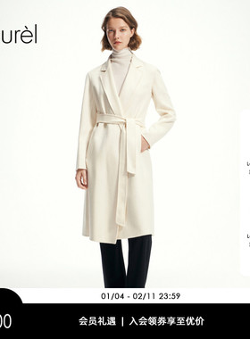 【绵羊毛】Laurel劳芮新款气质羊毛绒大衣女LWL355D15000