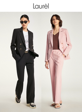 Laurel劳芮 春秋气质时尚简约休闲职装西装外套女 LWD321T00700