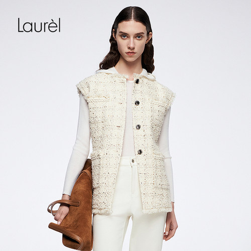Laurel劳芮新款法式小香风马甲LWD363B00600