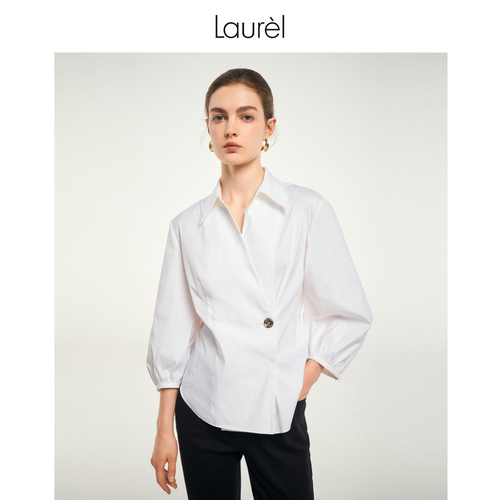 LAUREL垂感通勤简约衬衫女