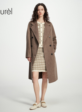 Laurel劳芮新款气质长款羊毛大衣女LWD343D02300