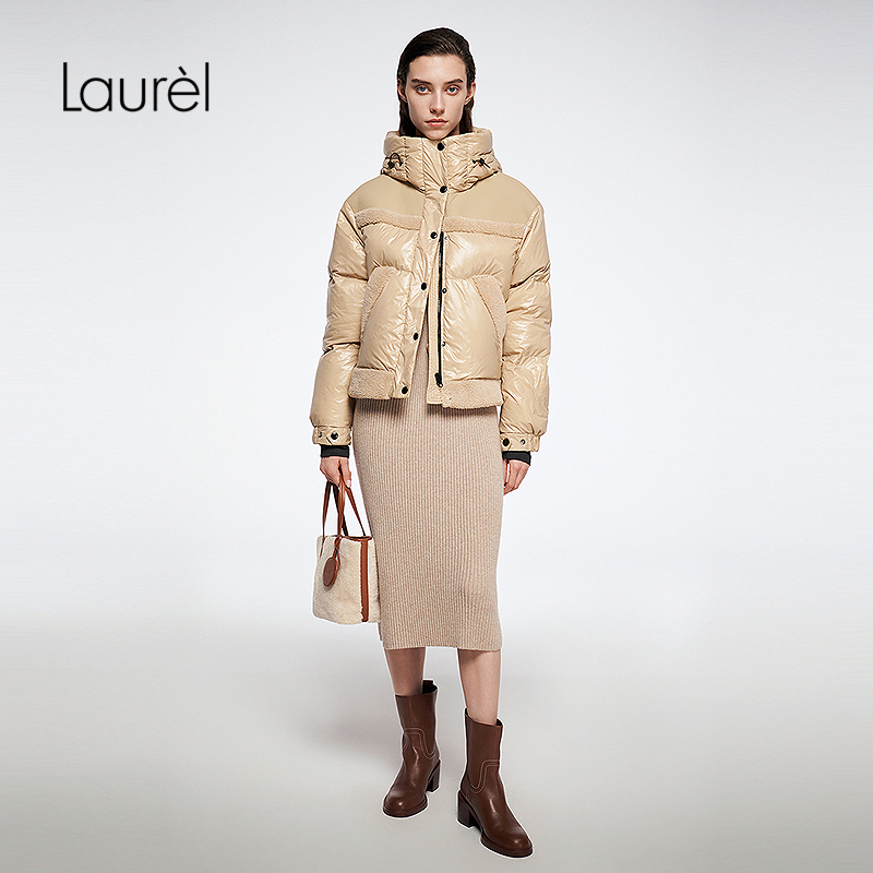 【小金豆羊绒】Laurel劳芮25秋新款针织两穿连衣裙LWL364M05500
