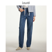 直筒裤 女LWL351K07600 经典 时尚 长绒棉 Laurel劳芮新款