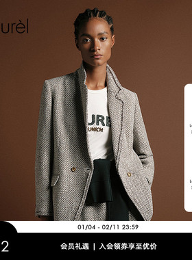 【藏地星耀花呢】Laurel劳芮新款复古收腰西装LWL363T06300