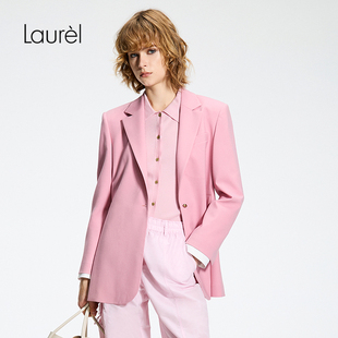 艺术西装 Laurel劳芮26春新款 LWL371T03300 110支澳毛弹力精纺