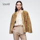 Laurel劳芮26春新款 羊毛革 绵羊皮毛一体外套LWD364R01100