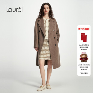 Laurel劳芮新款气质长款羊毛大衣女LWD343D02300