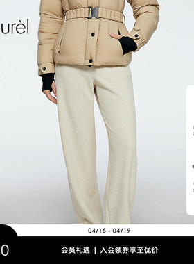 Laurel劳芮新款新款简约运动风弯刀裤LWD363K02000