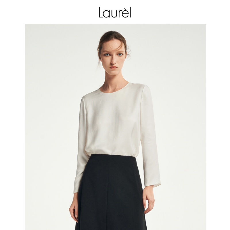 LAUREL肌理真丝经典衬衫