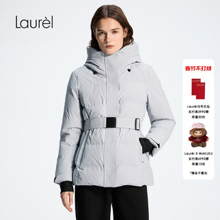 【白鹅绒】Laurel劳芮新款连帽工装风羽绒服LWD353L01800