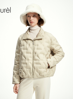 【白鹅绒】Laurel劳芮新款立领短款羽绒服女LWL355L00900