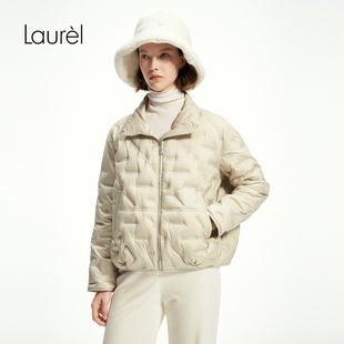 立领短款 Laurel劳芮新款 羽绒服女LWL355L00900 白鹅绒