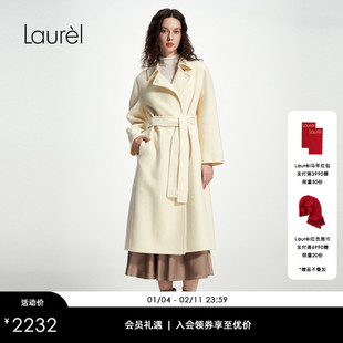 【绵羊毛】Laurel劳芮新款气质优雅羊毛大衣女LWD356D00800