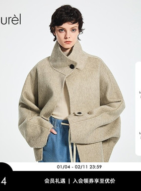 【绵羊毛】Laurel劳芮新款短款羊毛牦牛绒大衣LWD364D02200