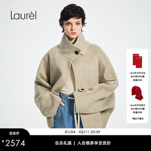 【绵羊毛】Laurel劳芮新款短款羊毛牦牛绒大衣LWD364D02200