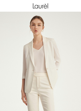 【真丝】Laurel劳芮新款淡人肌理感七分袖西装LWL343T05500