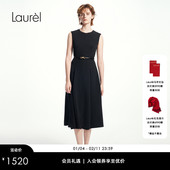 Laurel劳芮新款 赫本风高智极简小黑裙女LWD361Y04800