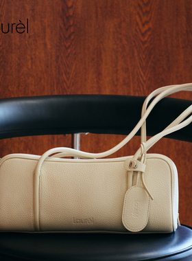 【牛皮革】Laurel劳芮新款荔枝纹牛皮长条法棍包LWL353O00700