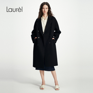 气质长款 Laurel劳芮新款 羊毛大衣女LWD343D02300 绵羊毛