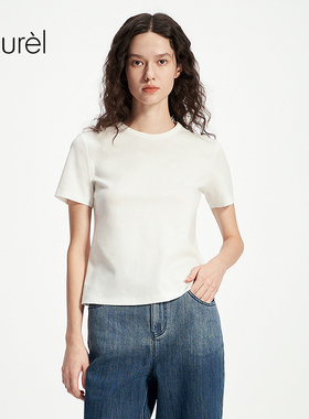 【棉】Laurel劳芮25春秋新款正肩宽松航海基础款T恤LWD361Z00900