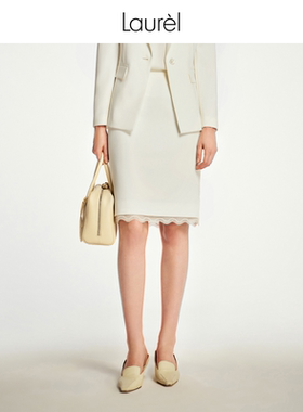 【进口醋酸】Laurel劳芮新款蕾丝花边淡人半裙女LWL353Q03900