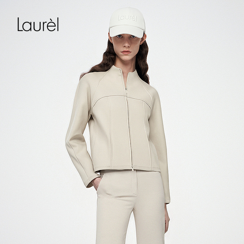 Laurel劳芮25秋新款松弛运动风收腰外套LWD363W02000