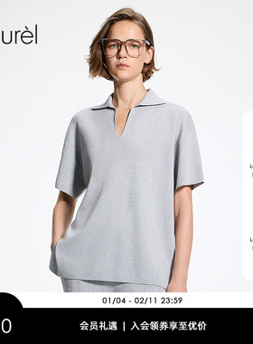 【莱赛尔纤维】Laurel劳芮26春新款短袖Polo领针织衫LWL372M05300