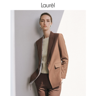 双层领西装 Laurel劳芮新款 女LWL351T01100 轻薄绵羊毛