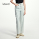 高腰微喇显瘦牛仔裤 Laurel劳芮新款 LWD361K01900 莱赛尔