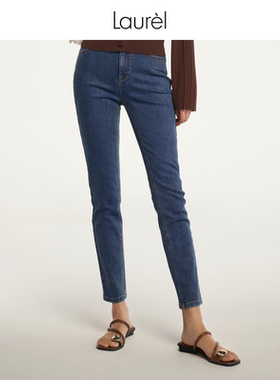 Laurel劳芮经典老钱蓝色铅笔牛仔裤LWD356K04700