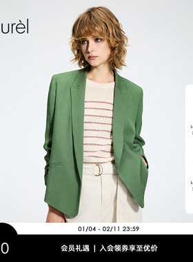 【长绒棉】Laurel劳芮26春新款法式条纹针织上衣LWL371M08400