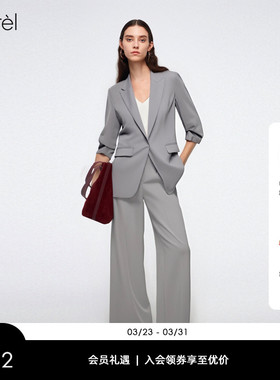 【真丝】Laurel劳芮新款气质淡人收腰百搭西服外套LWD351T02400