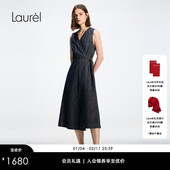 牛仔连衣裙LWD371Y03000 围裹式 高固色牛仔 Laurel劳芮26春新款