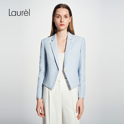 Laurel劳芮新款高腰线帕斯蒂尔风短款西装LWD345T00600