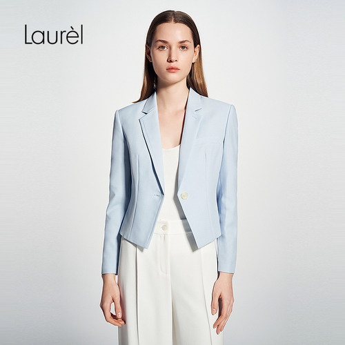 Laurel劳芮新款高腰线帕斯蒂尔风短款西装LWD345T00600