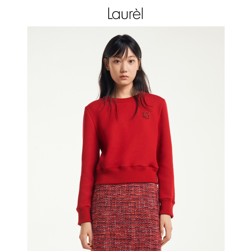 LAUREL简约休闲运动卫衣