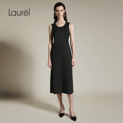 Laurel劳芮新款无袖直筒高智感连衣裙女LWD362Y11500