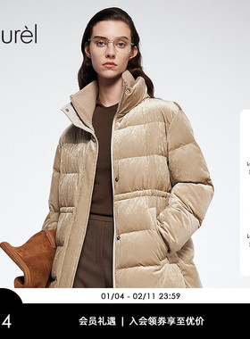 【醋酸丝绒】Laurel劳芮新款一手长立领羽绒服LWL364L00500