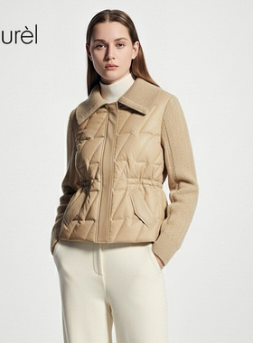【巴黎时装周同款】Laurel劳芮新款复古翻领羽绒服LWD353L02000
