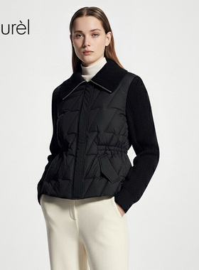 【巴黎时装周同款】Laurel劳芮新款复古翻领羽绒服LWD353L02000