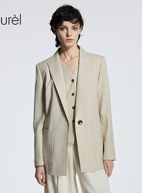 Laurel劳芮新款经典通勤一粒扣西装女LWD365T00800