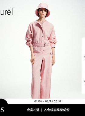 【棉】Laurel劳芮新款极光粉牛仔连体裤女LWL362K07900