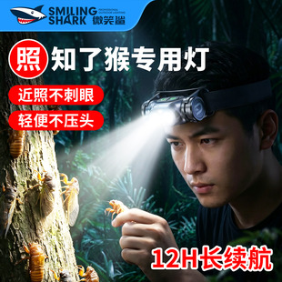 照知了猴专用灯强光款头灯头戴式手电筒金蝉嫩蝉夜间照明小型超轻