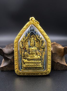 泰国佛牌·阿赞初藏冠泽度金带手写符文金身泽度金主播同款佛牌